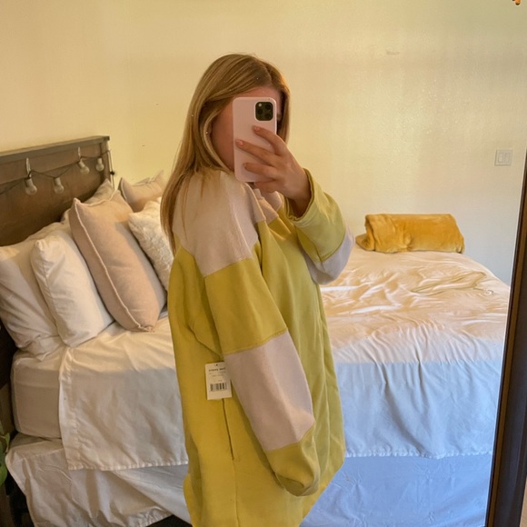 NWT Free People Jordan Colorblock Fleece Pullover - Picture 5 of 8